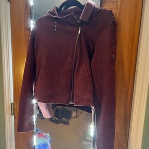 Lauren Conrad faux suede Moto jacket